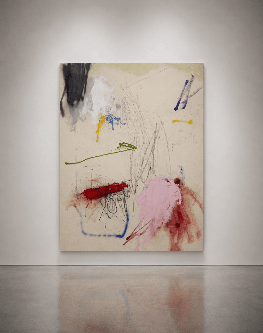 Ludovic Dervillez — French Abstract Painter: The Mark That Hesitates